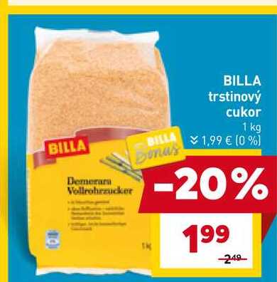 BILLA trstinový cukor 1 kg 