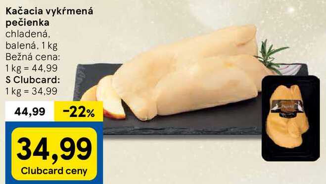 Kačacia vykŕmená pečienka, 1 kg