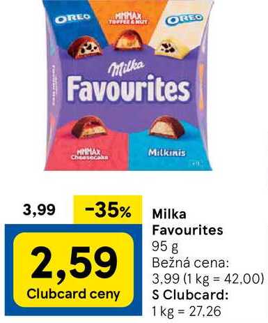 Milka Favourites, 95 g