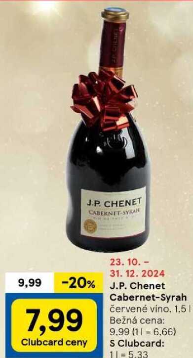 J.P. Chenet Cabernet-Syrah, 1,5 l v akcii