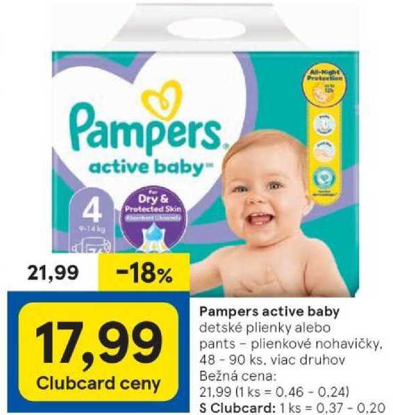 Pampers active baby, 48-90 ks