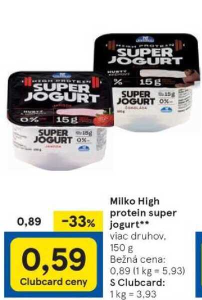 Milko High protein super jogurt, 150 g