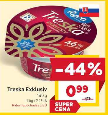 Treska Exklusiv 140g 