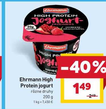 Ehrmann High Protein jogurt rôzne druhy 200 g  