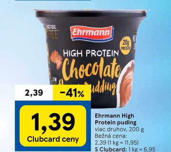 Ehrmann High Protein puding viac druhov, 200 g 