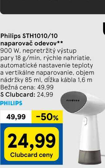 Philips STH1010/10 naparovač odevov 