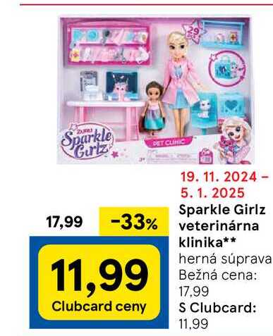 Sparkle Girlz veterinárna klinika herná súprava 