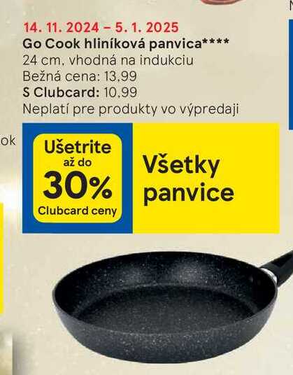 Go Cook hliníková panvica 24 cm