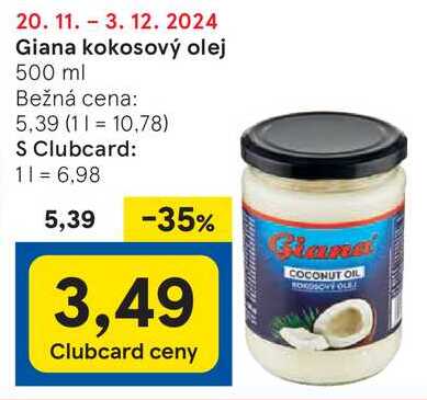 Giana kokosový olej 500 ml