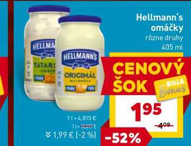 Hellmann's Tatárska omáčka 405 ml