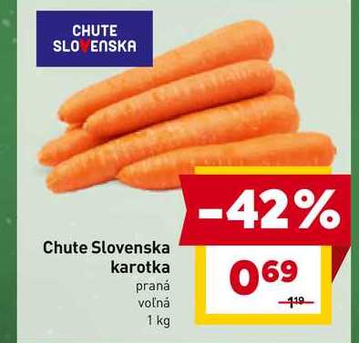 Chute Slovenska karotka praná voľná 1 kg