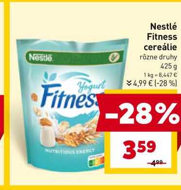 Nestlé Fitness cereálie rôzne druhy 425 g