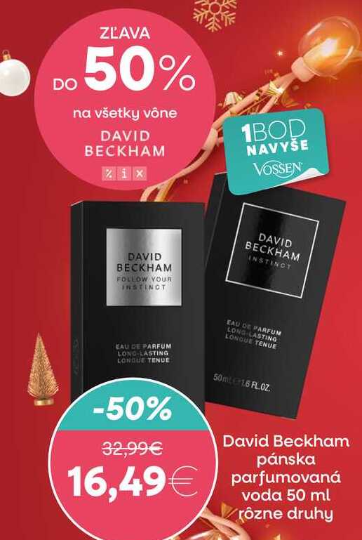 David Beckham pánska parfumovaná voda 50 ml rôzne druhy 