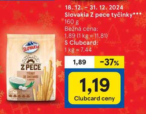 Slovakia Z pece tyčinky, 160 g 