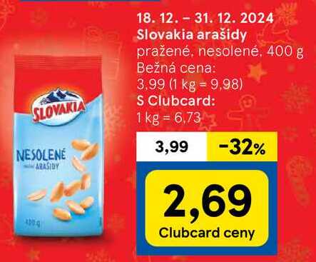 Slovakia arašidy, 400 g 