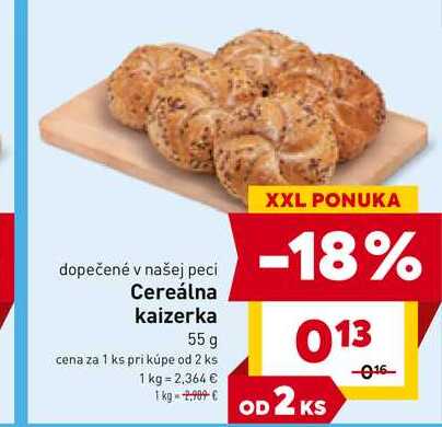 Cereálna kaizerka 55 g 