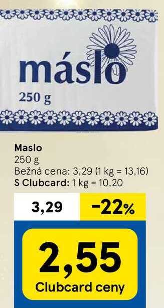 Maslo, 250 g v akcii