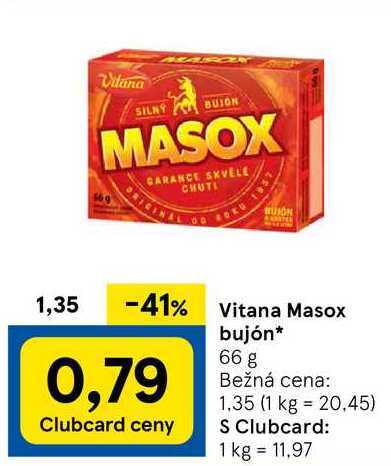 Vitana Masox bujón, 66 g 