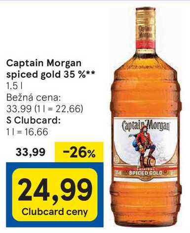 Captain Morgan spiced gold 35 %, 1,5 l