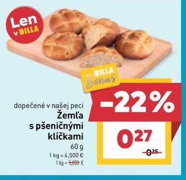 Žeml'a s pšeničnými klíčkami 60 g 