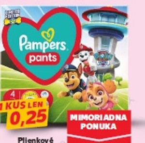 Pampers Paw Patrol Plienkové nohavičky