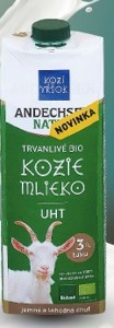 Kozí vŕšok BIO Kozie mlieko