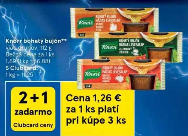 Knorr bohatý bujón, 112 g