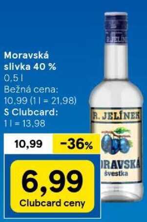 Moravská slivka 40 %, 0,5 l