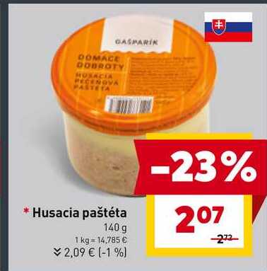 Husacia paštéta 140 g  