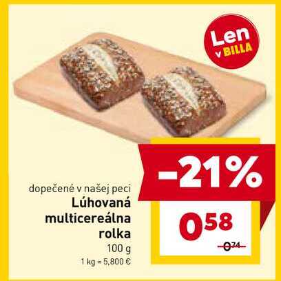 Lúhovaná multicereálna rolka 100 g