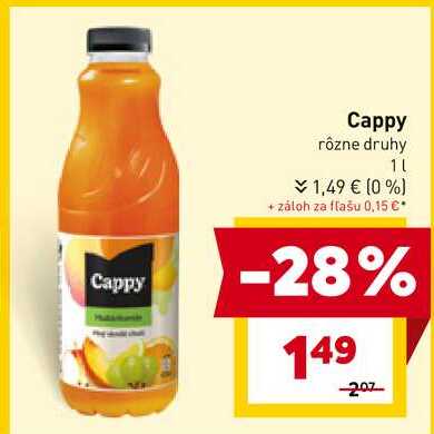 Cappy PET 1L