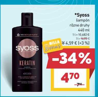 Syoss šampón rôzne druhy 440 ml 