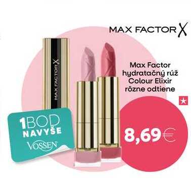 Max Factor hydratačný rúž Colour Elixir rôzne odtiene 