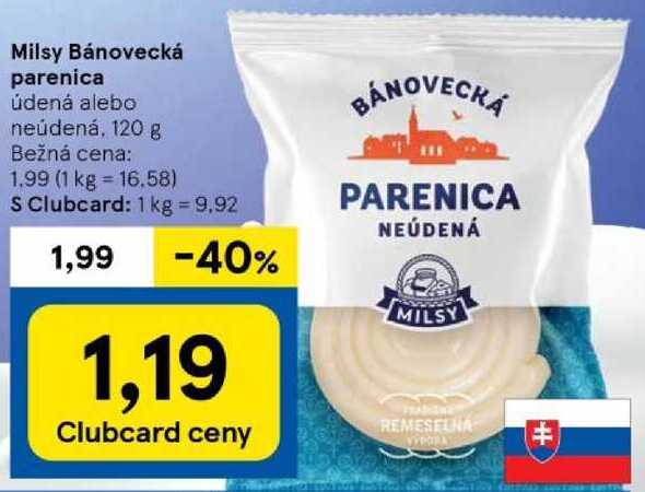 Milsy Bánovecká parenica, 120 g