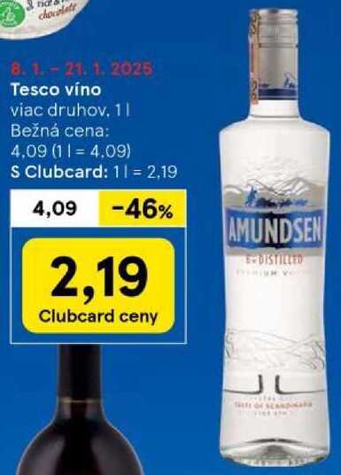 Amundsen vodka 37,5%, 0,7 l