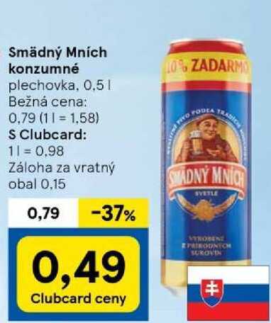 Smädný Mních konzumné, 0,5 l