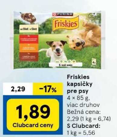 Friskies kapsičky pre psy, 4x 85 g