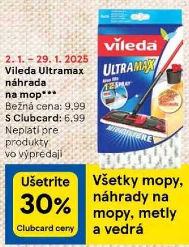 Vileda Ultramax náhrada na mop