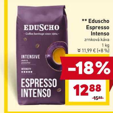 Eduscho Espresso Intenso zrnková káva 1 kg