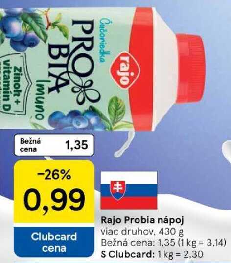 Rajo Probia nápoj, 430 g