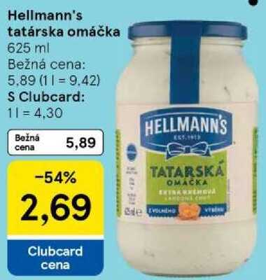 Hellmann's tatárska omáčka, 625 ml 