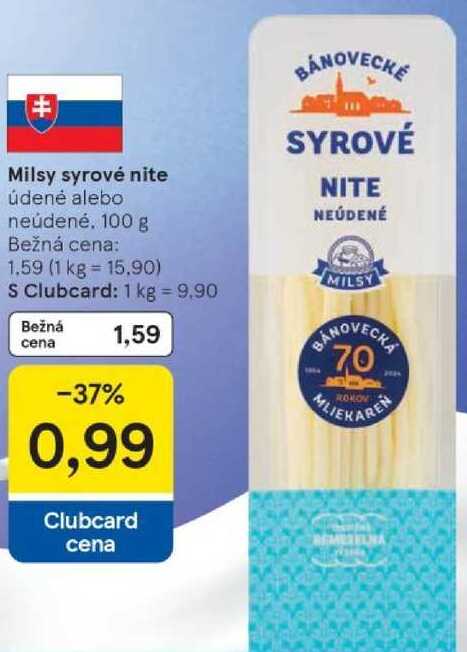 Milsy syrové nite, 100 g