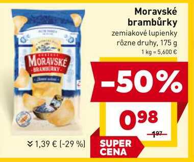 Moravské brambůrky zemiakové lupienky rôzne druhy, 175 g 