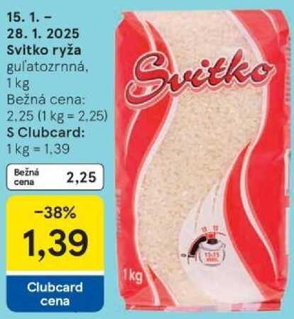 Svitko ryža, 1 kg