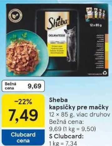 Sheba kapsičky pre mačky, 12x 85 g