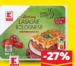 K-Classic Lasagne s bravčovým mäsom