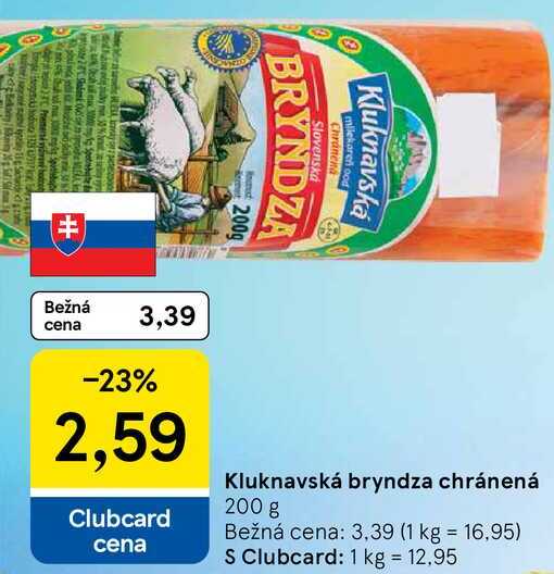 Kluknavská bryndza chránená, 200 g 