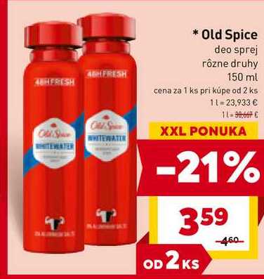 Old Spice deo sprej rôzne druhy 150 ml