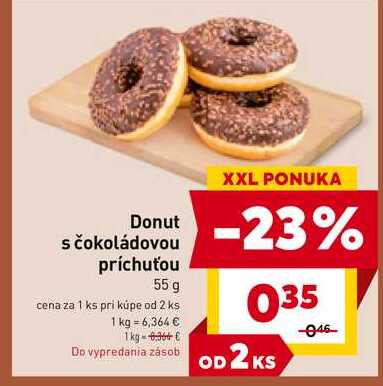 Donut s čokoládovou príchuťou 55 g 