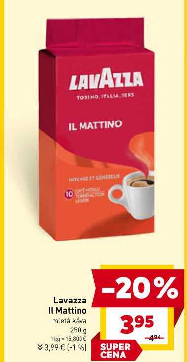 Lavazza II Mattino mletá káva 250 g 